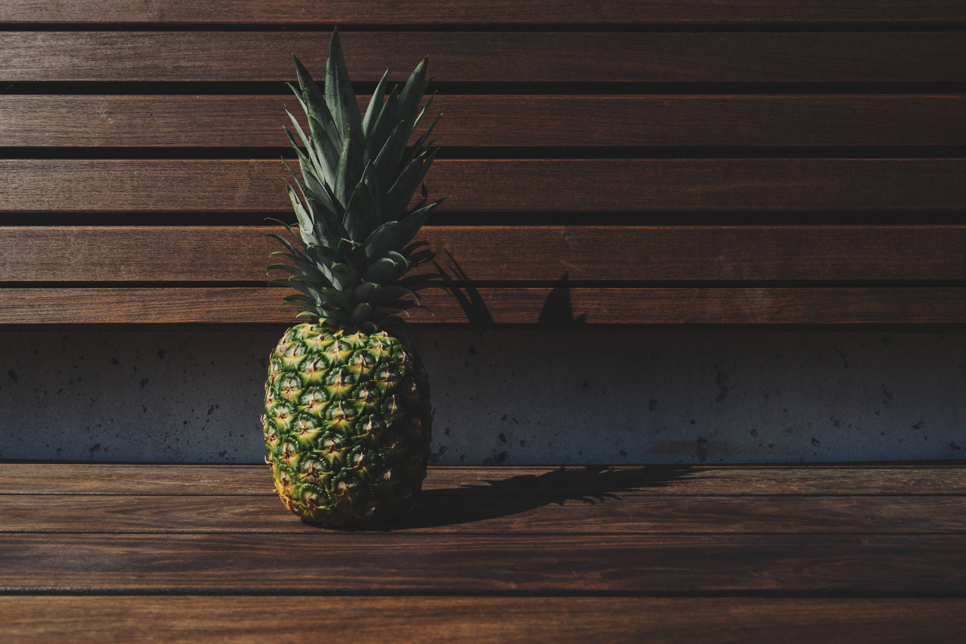Pineapple In Bench Photography Background