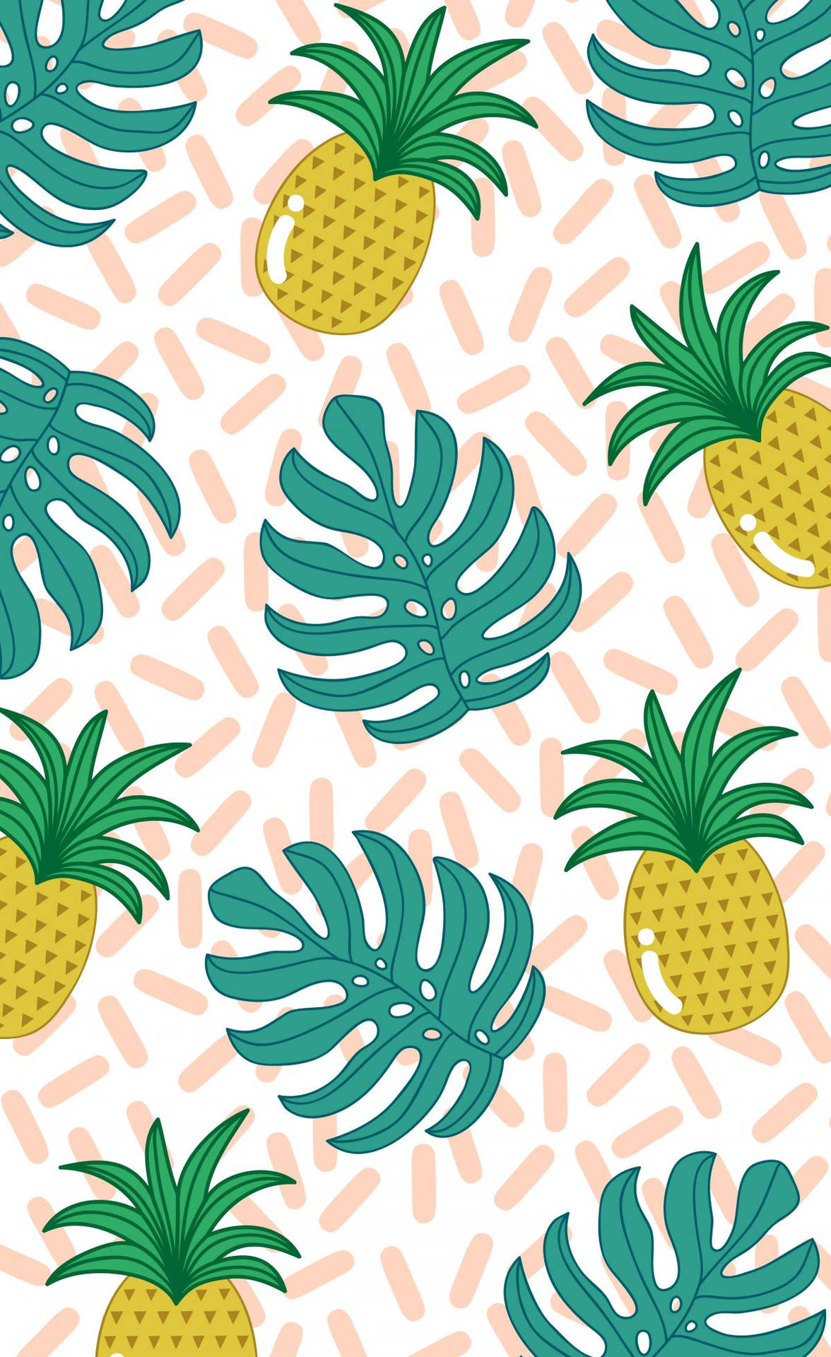 Pineapples Summer Phone Background