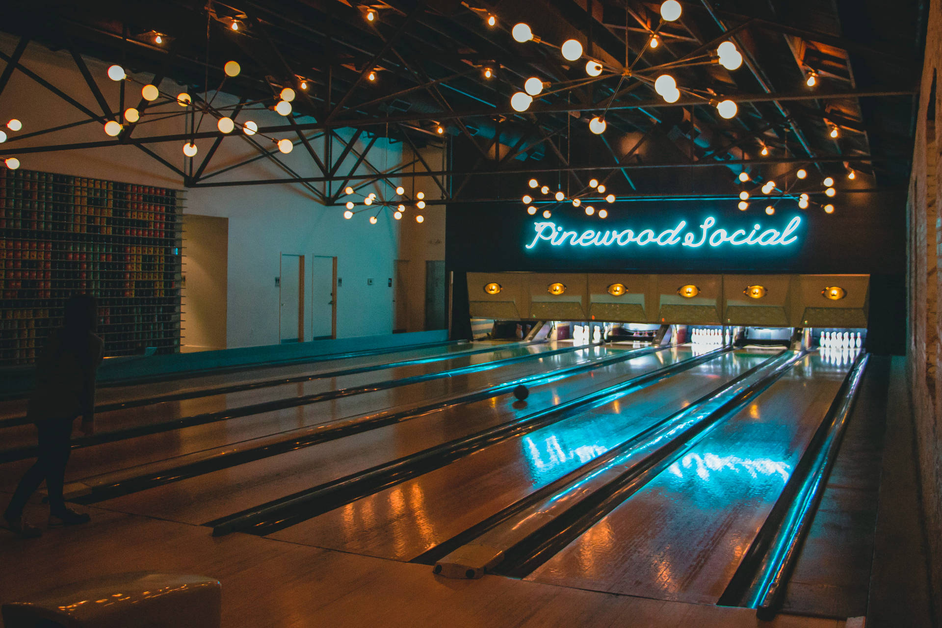 Pinewood Social Bowling Center Background