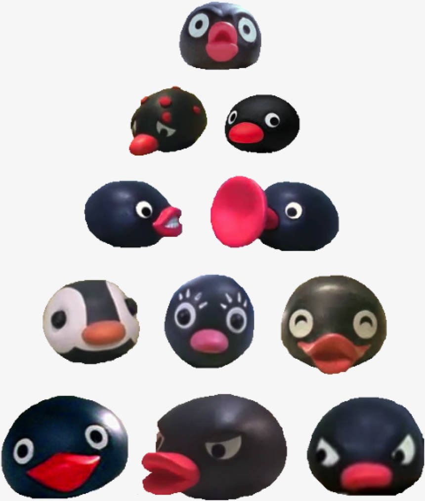 Pingu Characters Face Background