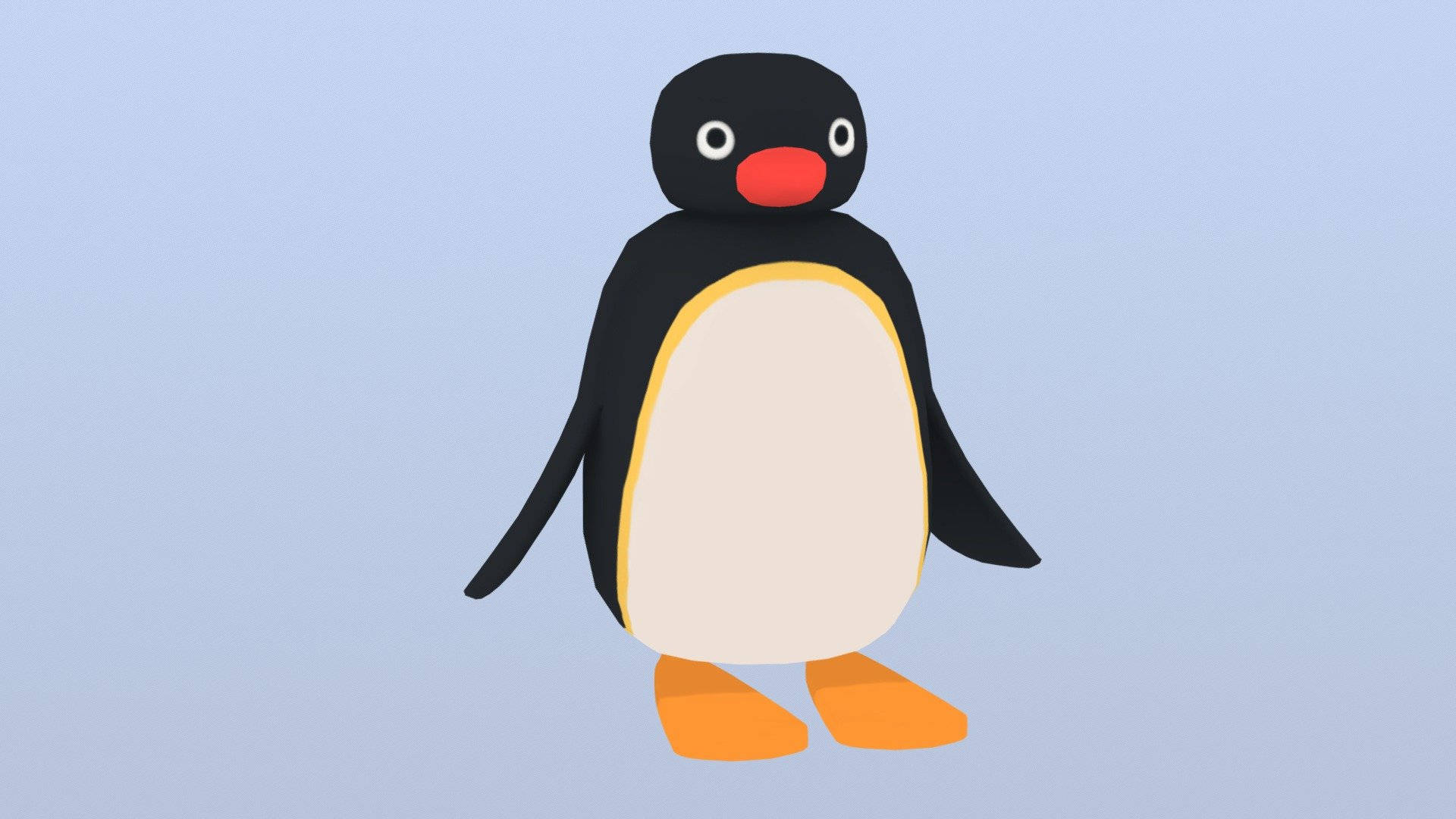 Pingu Simple Digital Art Background