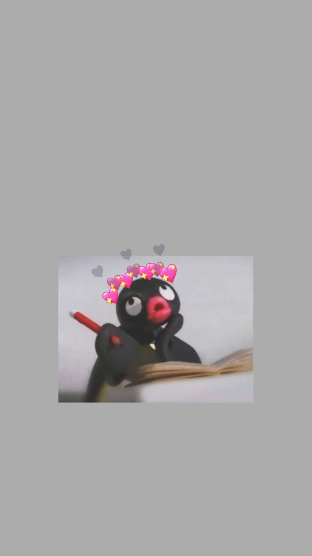 Pingu Studying Meme Background