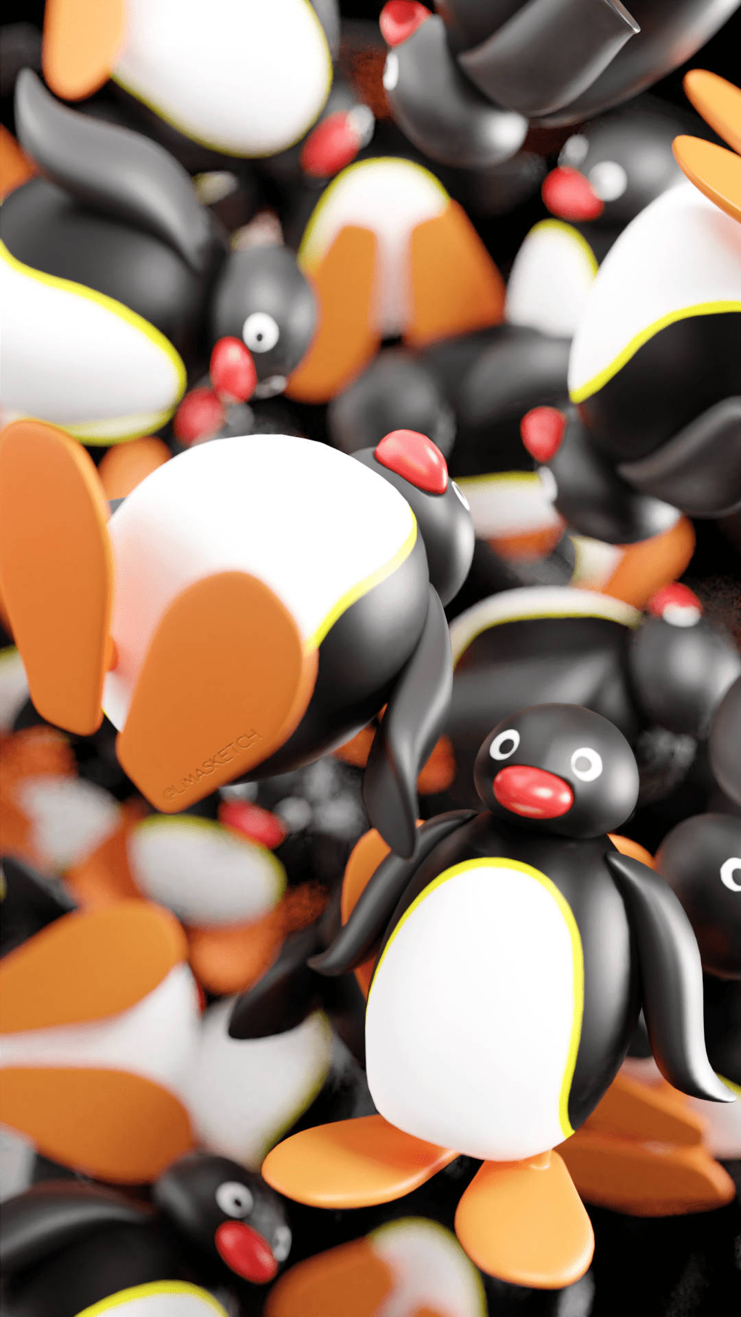 Pingu Toy Figures Background