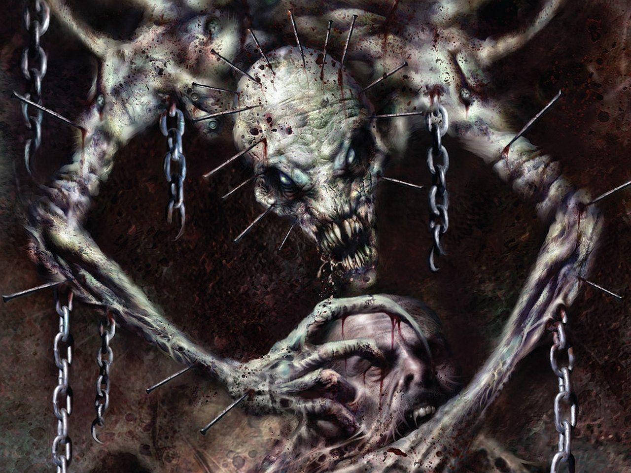 Pinhead Hell Creature Background