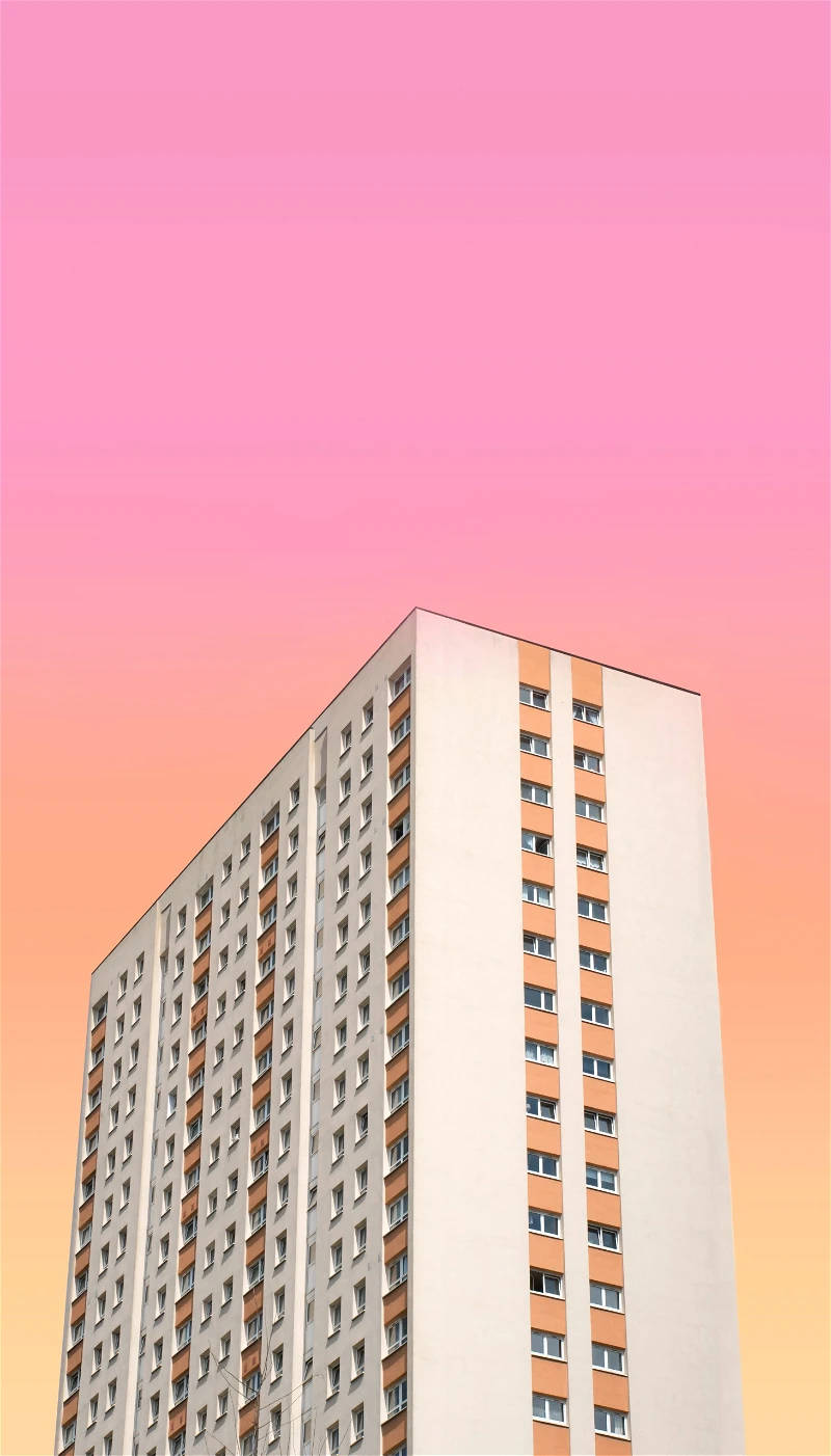 Pink 3d Iphone Apartment Background