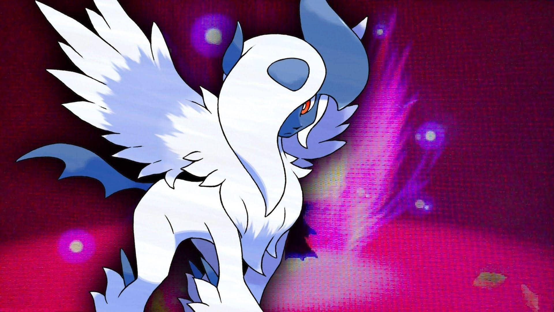 Pink Absol With Wings