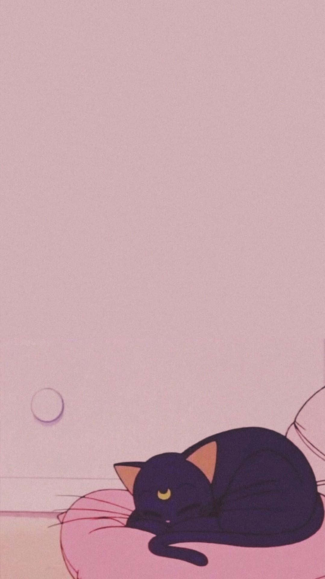 Pink Aesthetic Anime Phone Luna