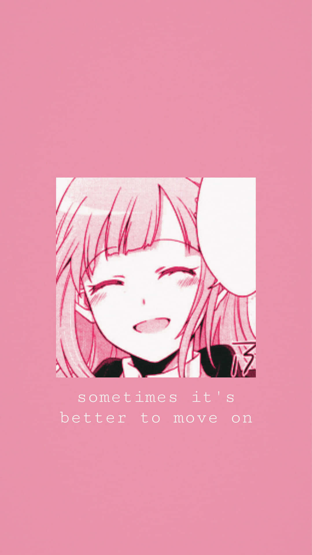 Pink Aesthetic Anime Phone Nanami Chiaki