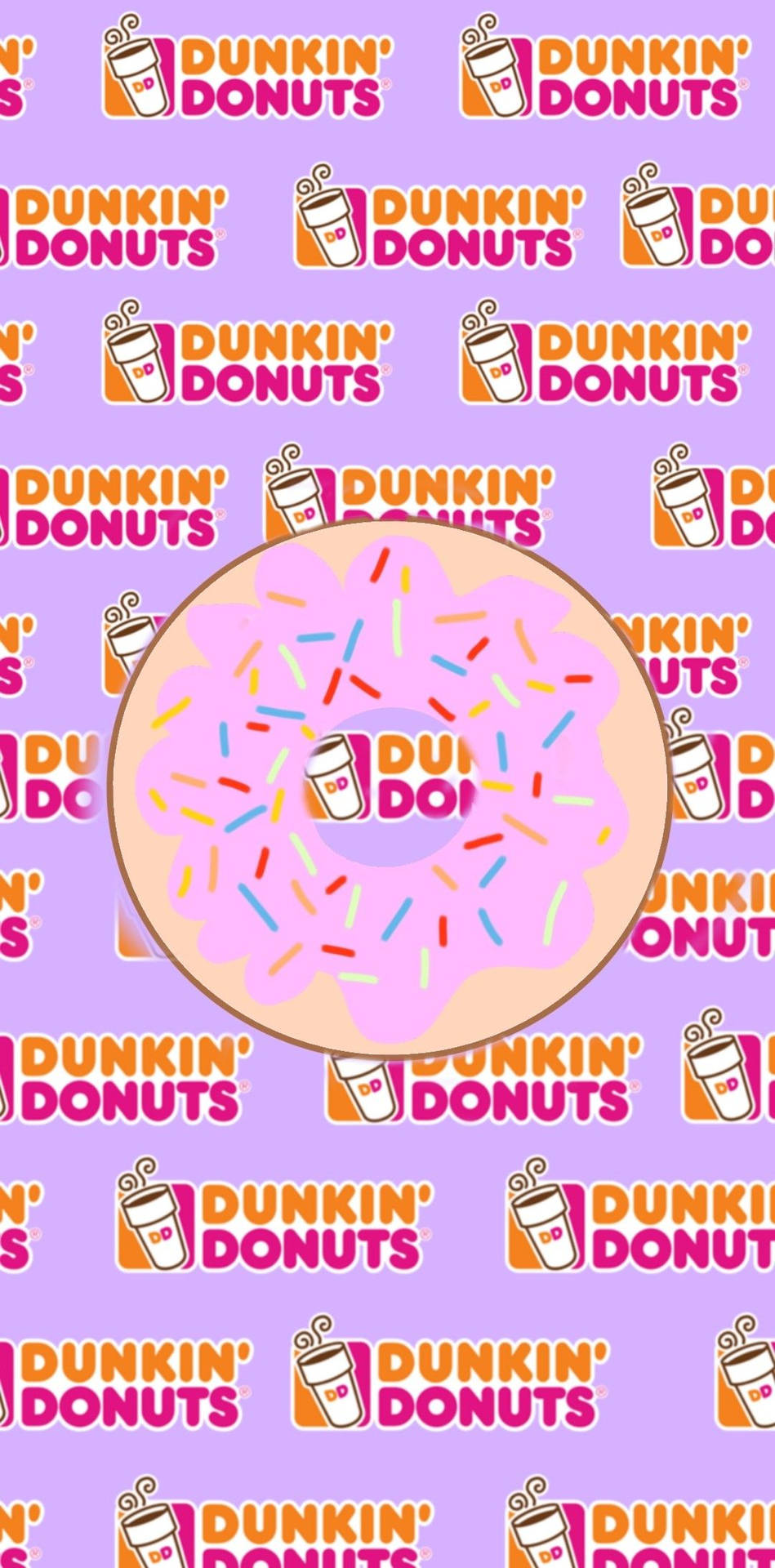Pink Aesthetic Dunkin Donuts Background