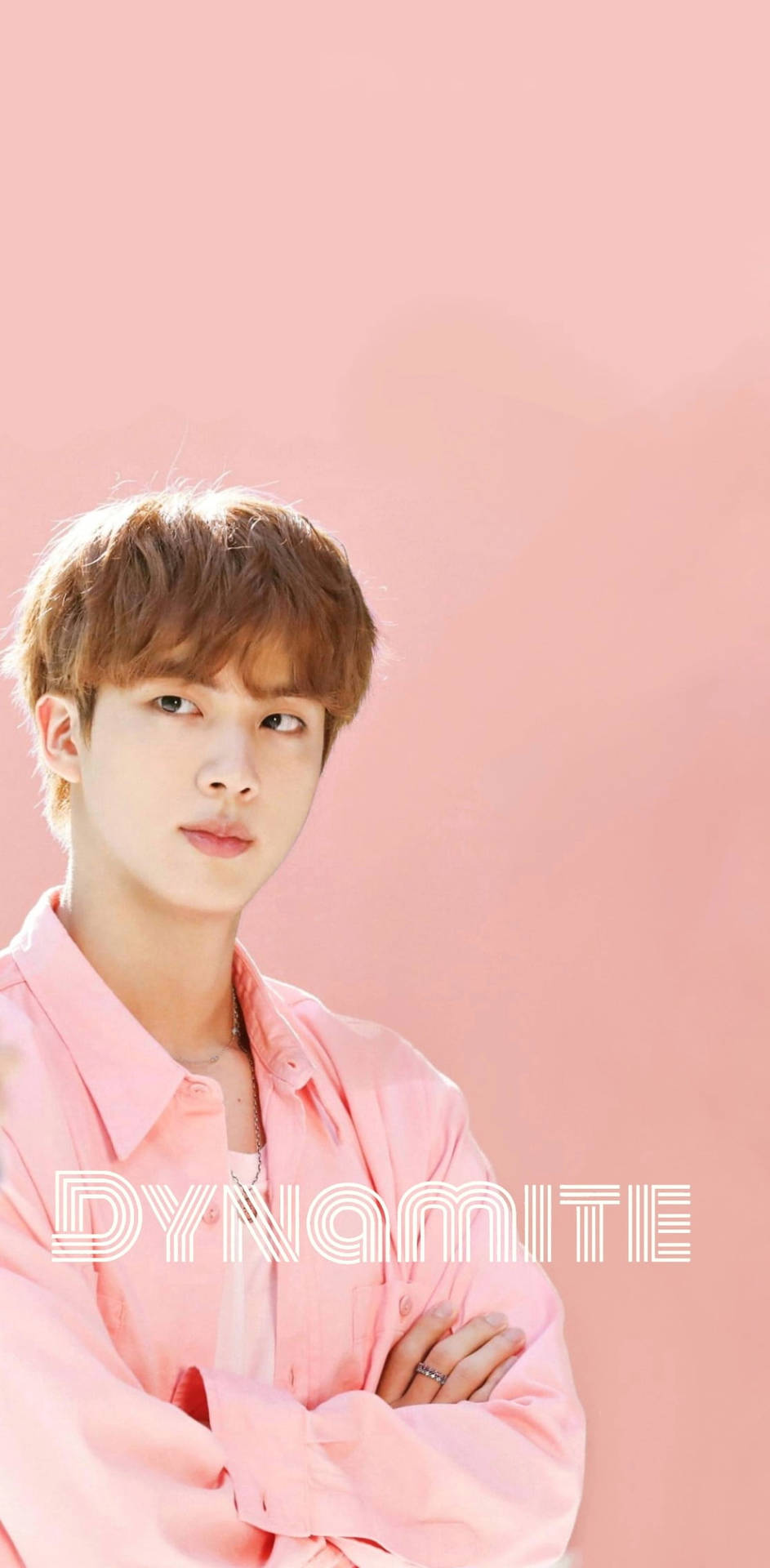 Pink Aesthetic Jin Of Bts Dynamite Background