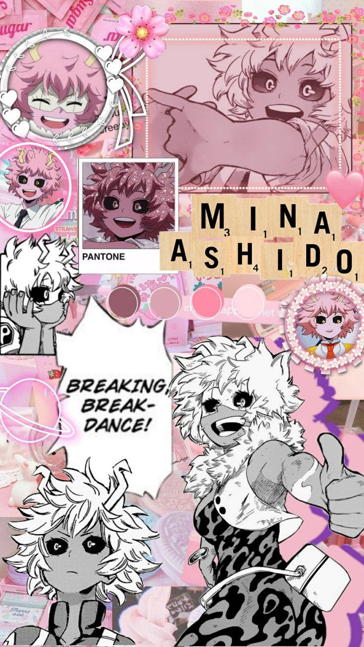 Pink Aesthetic My Hero Academia Mina Ashido Background