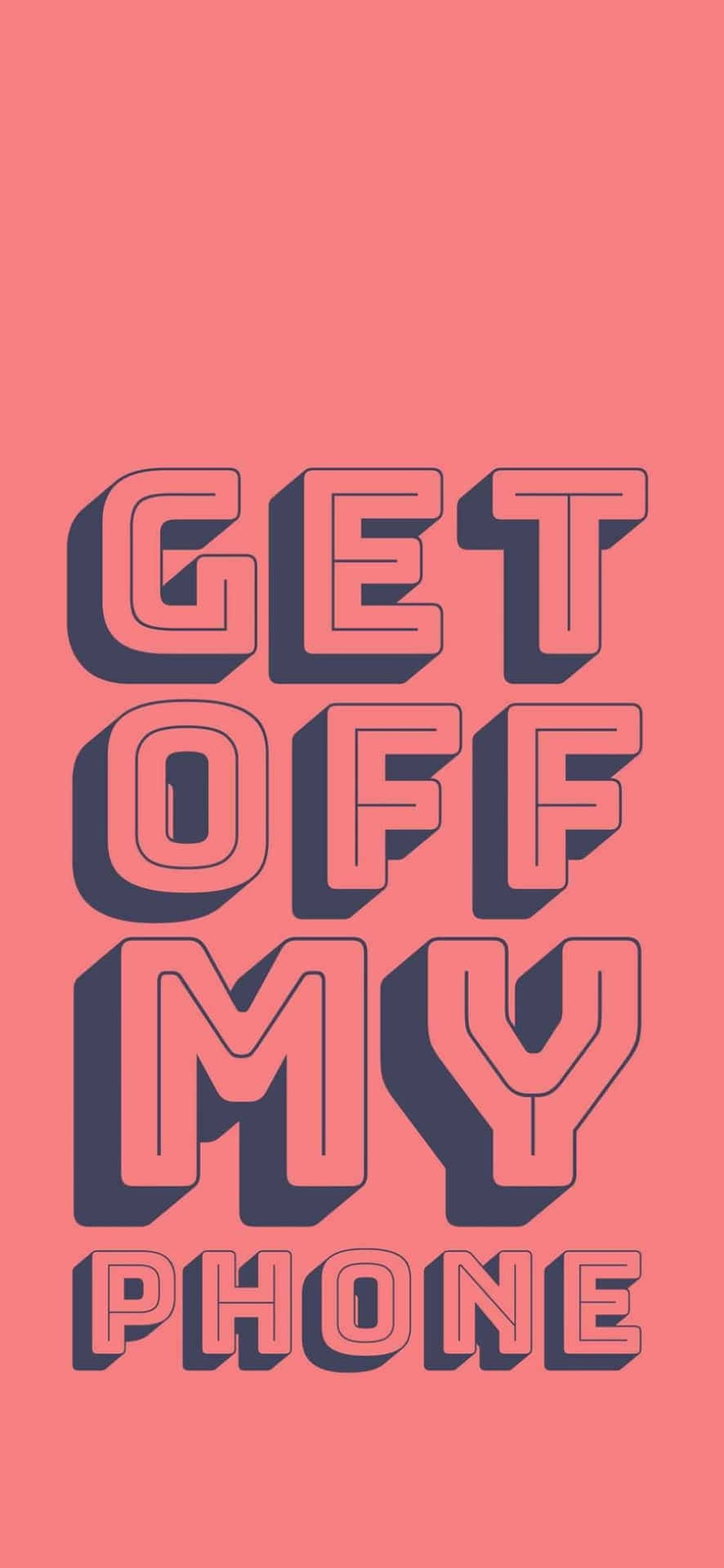 Pink Aesthetic Put Down My Phone Quotes Version Background