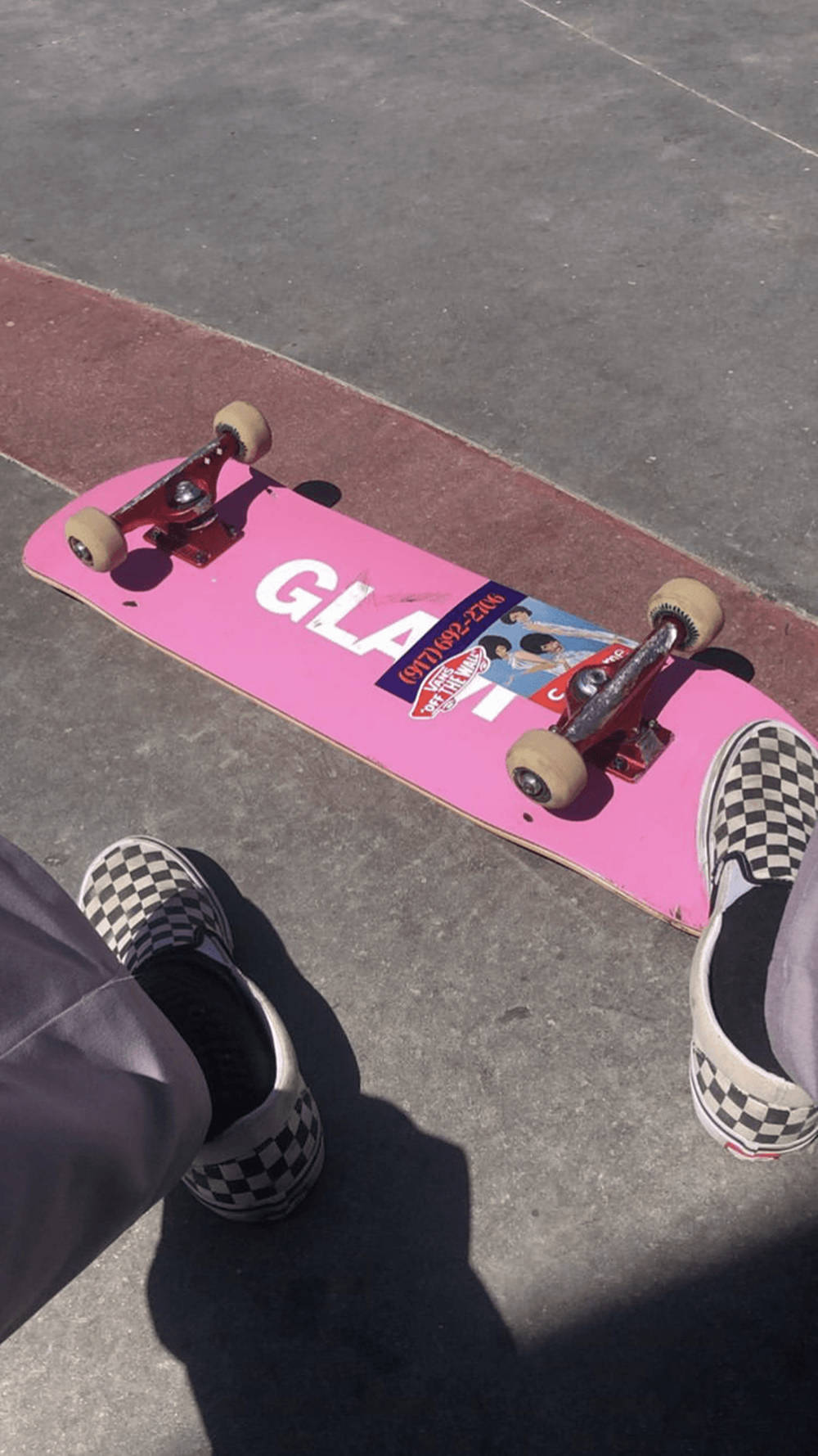 Pink Aesthetic Skateboard Background
