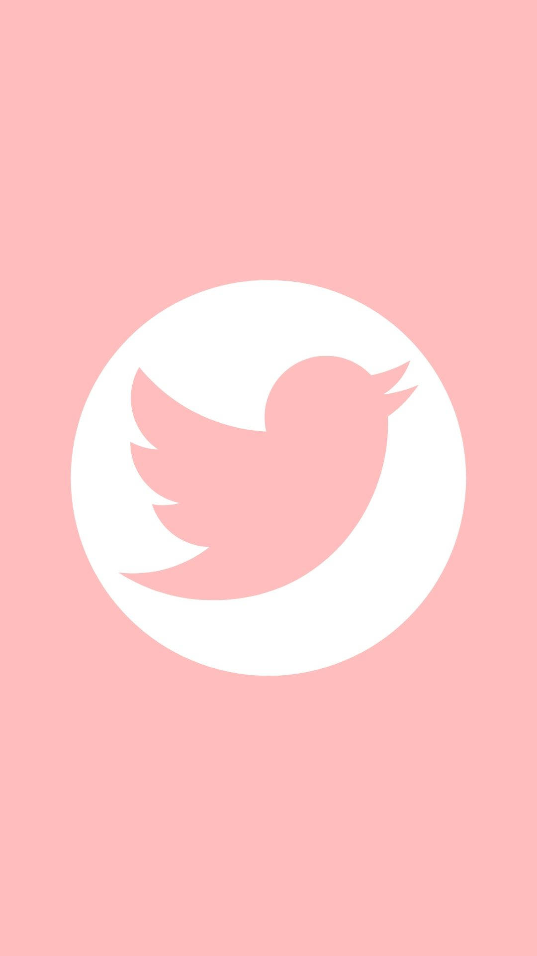 Pink Aesthetic Twitter Logo Background