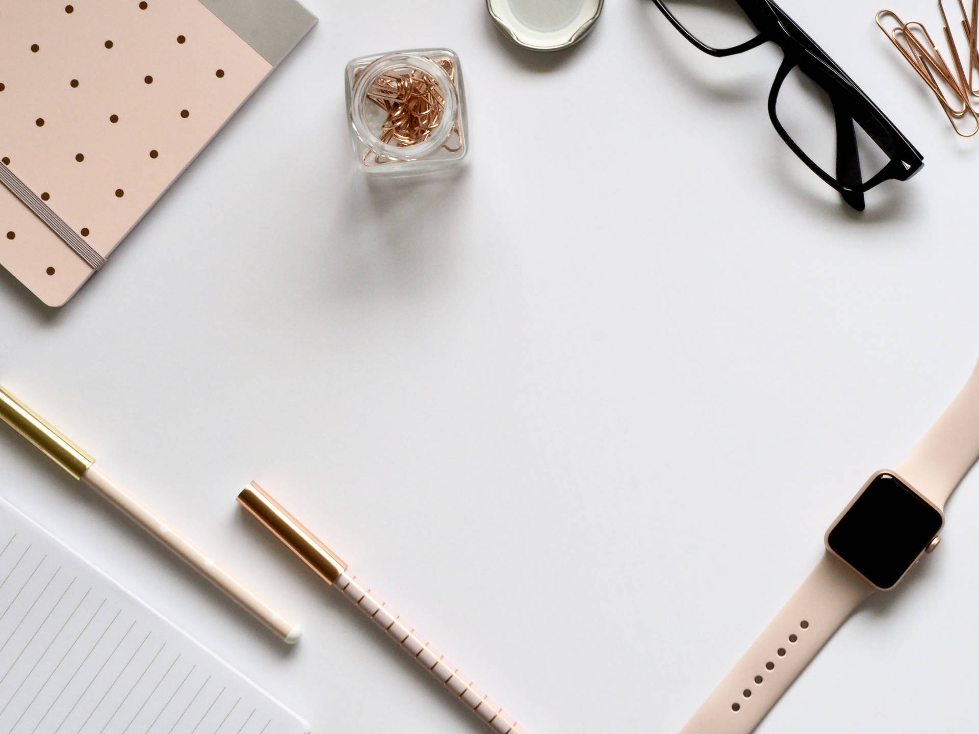 Pink Aesthetic Workspace Blogging Backdrop