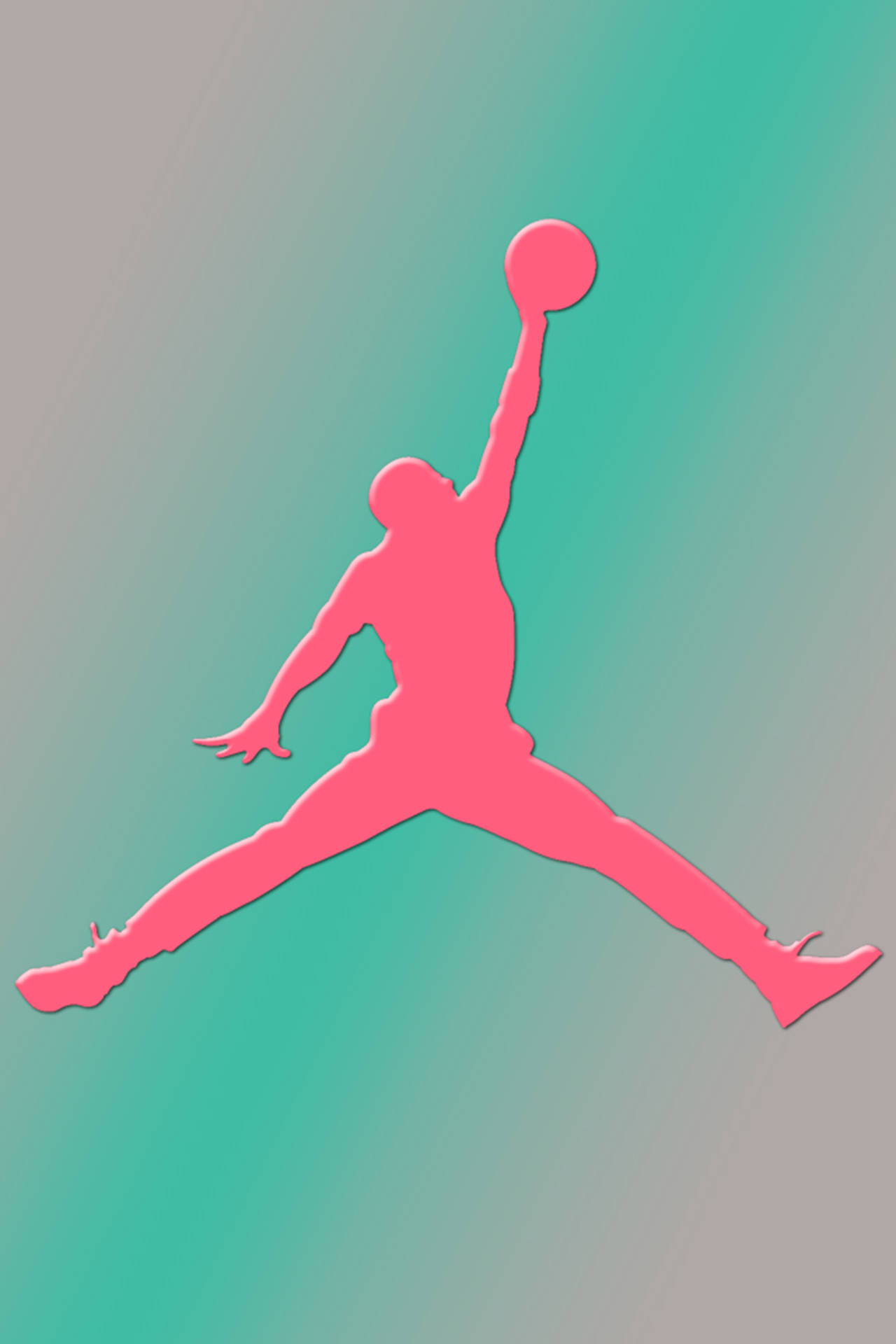 Pink Air Jordan Logo Background
