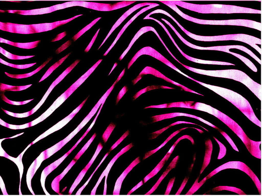 Pink And Black Zebra Print Background