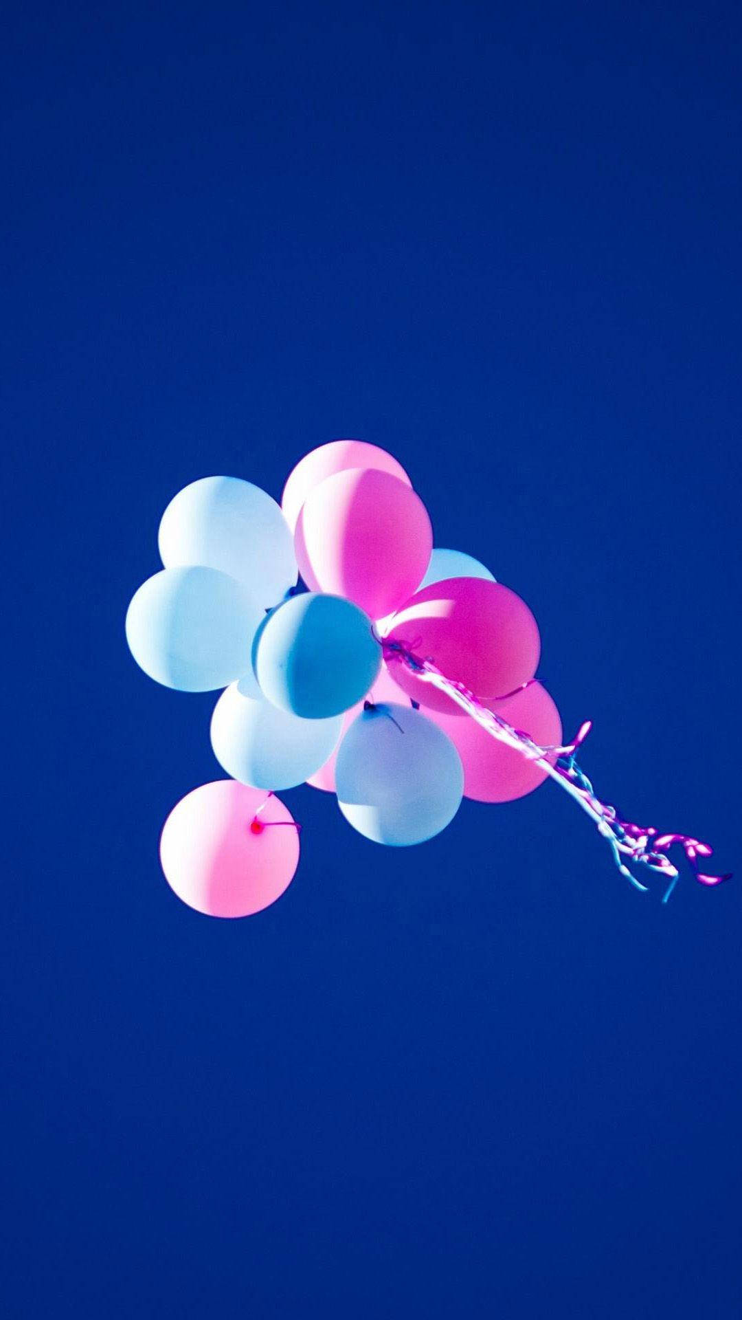 Pink And Blue Balloons