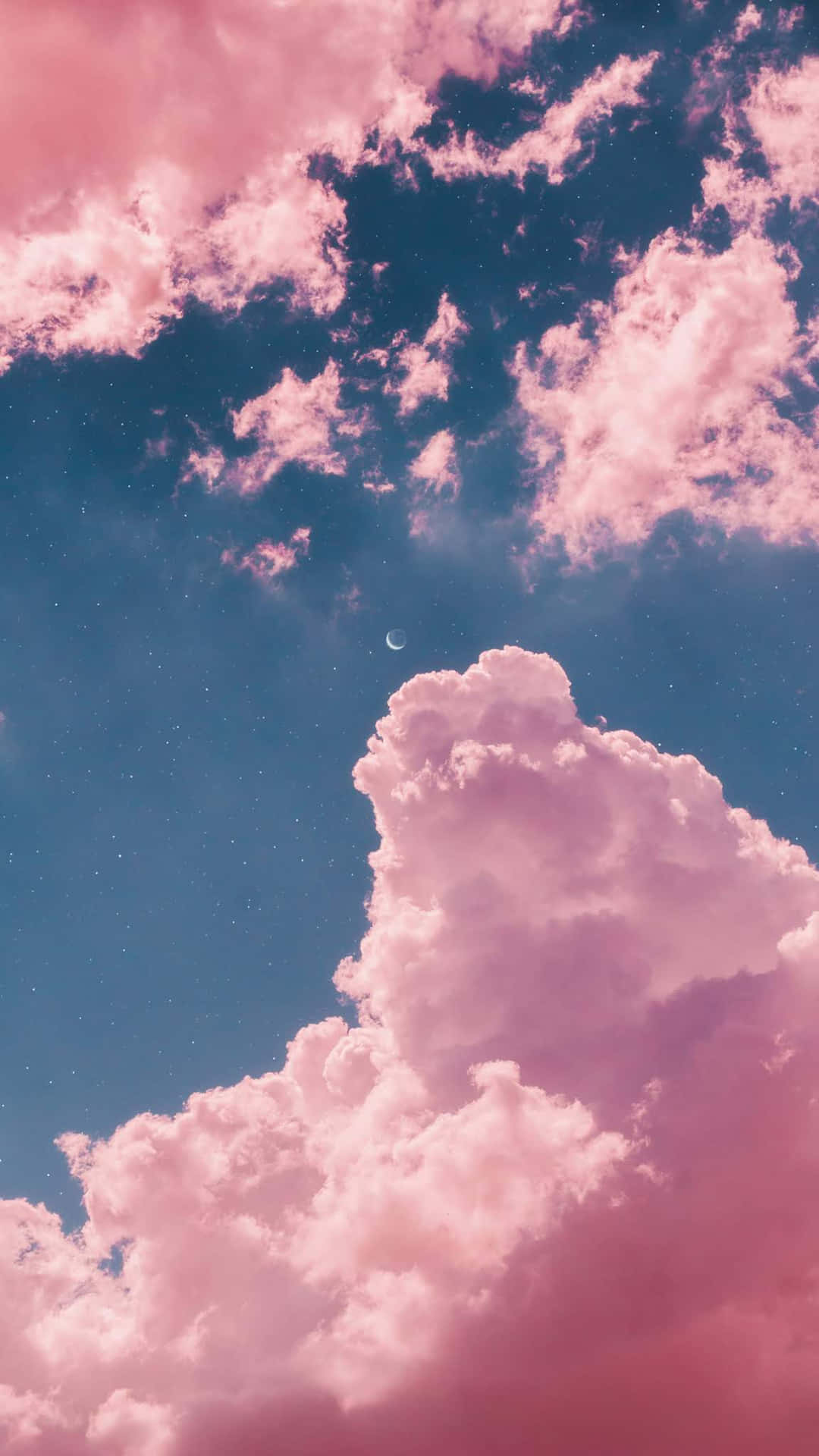 Pink And Blue Clouds Cumulus Background