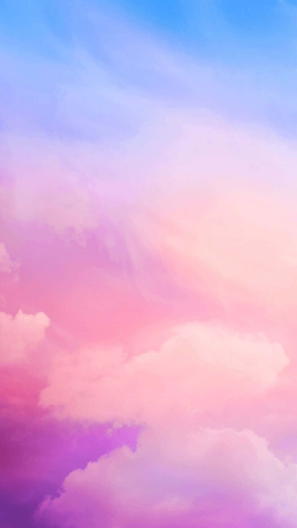 Pink And Blue Clouds In Sky Background