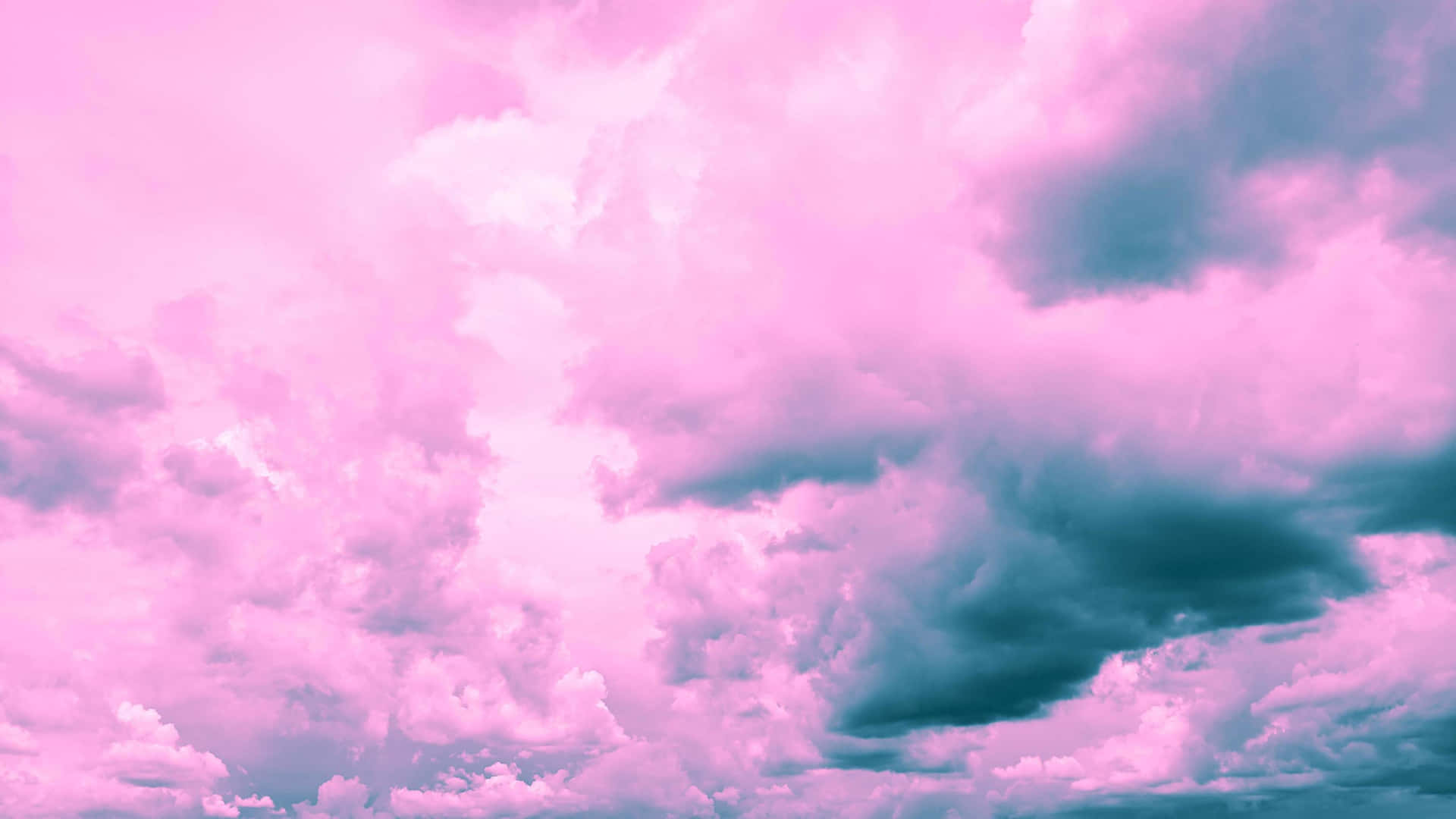 Pink And Blue Clouds Night Sky Background