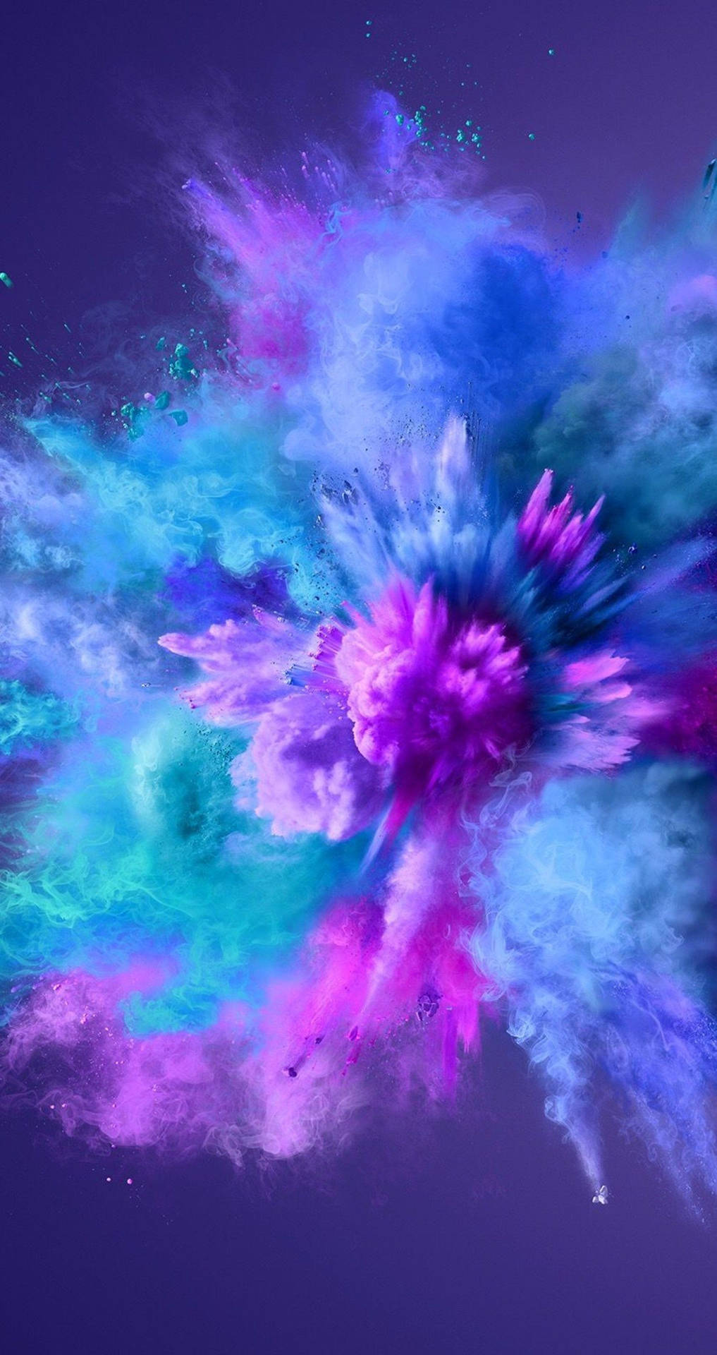 Pink And Blue Explosion Background