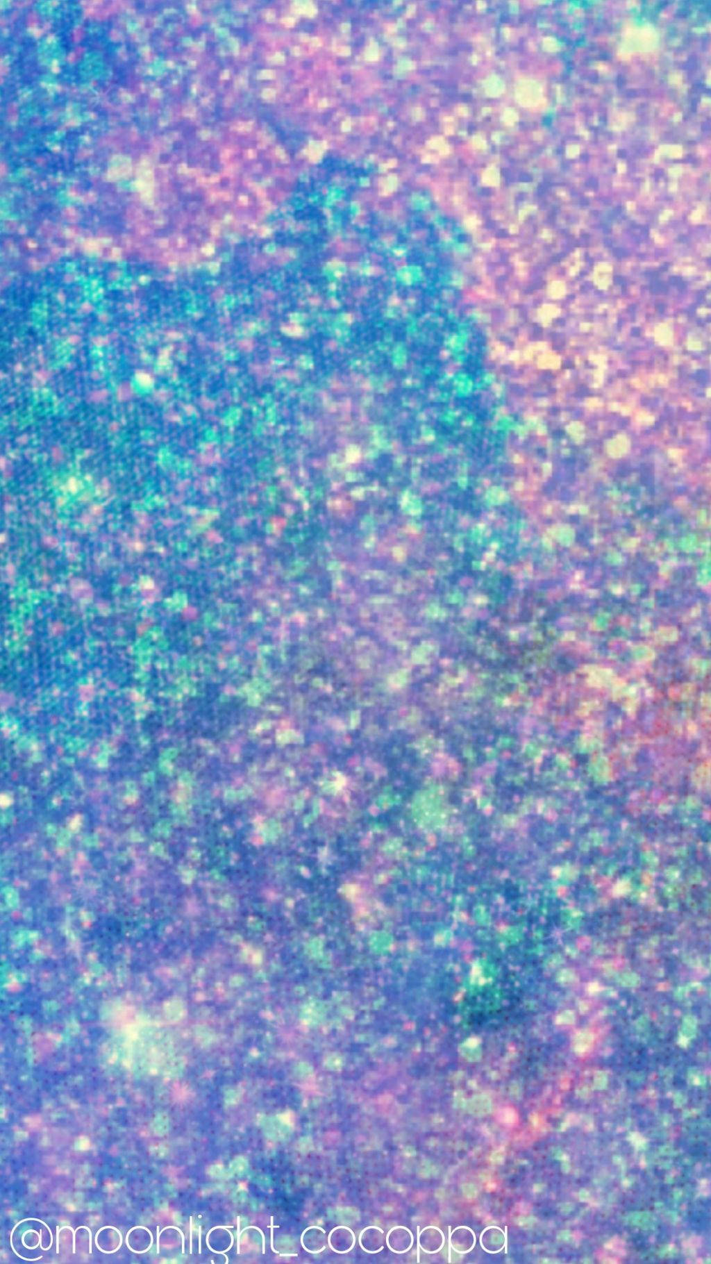 Pink And Blue Glitter Phone Background