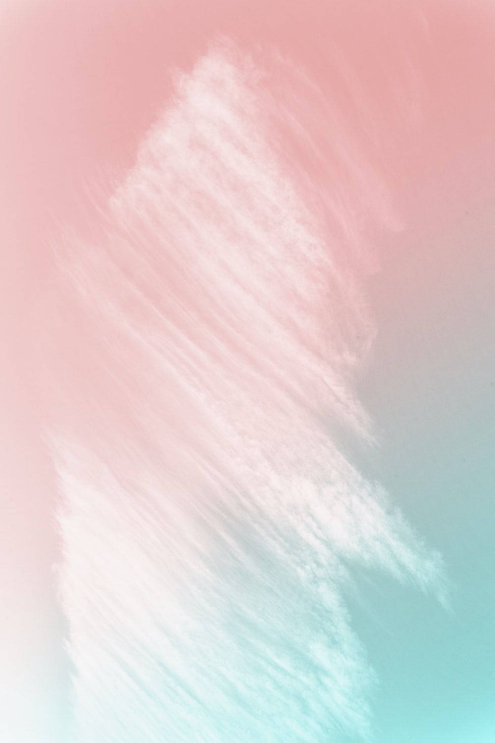 Pink And Blue Gradient Clouds Background