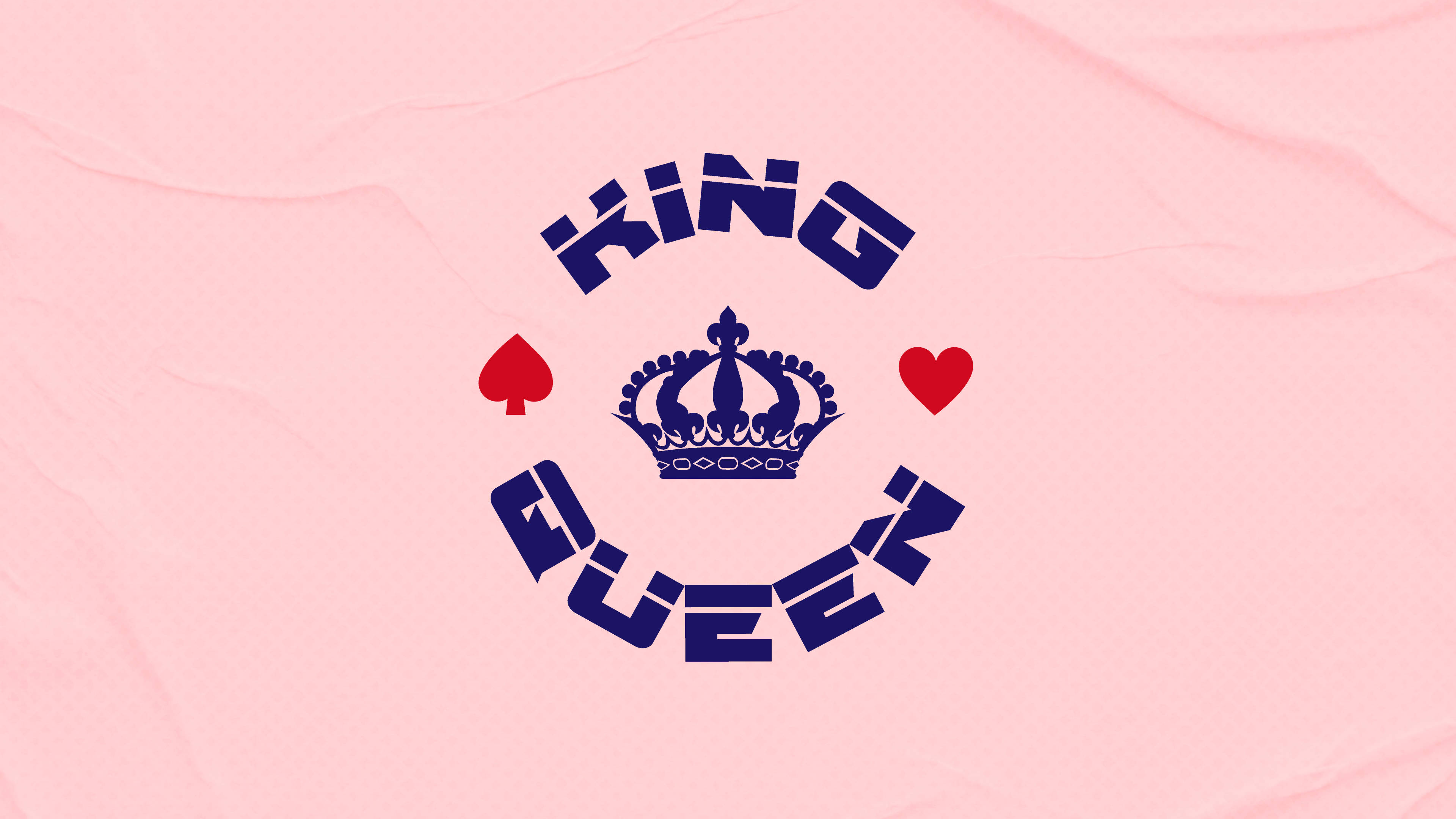 Pink And Blue King And Queen Background