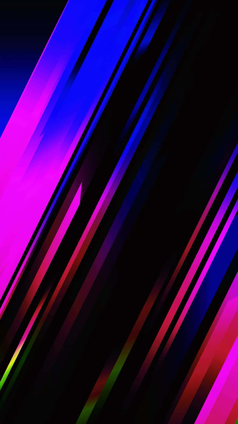 Pink And Blue Lines Super Amoled Display Background