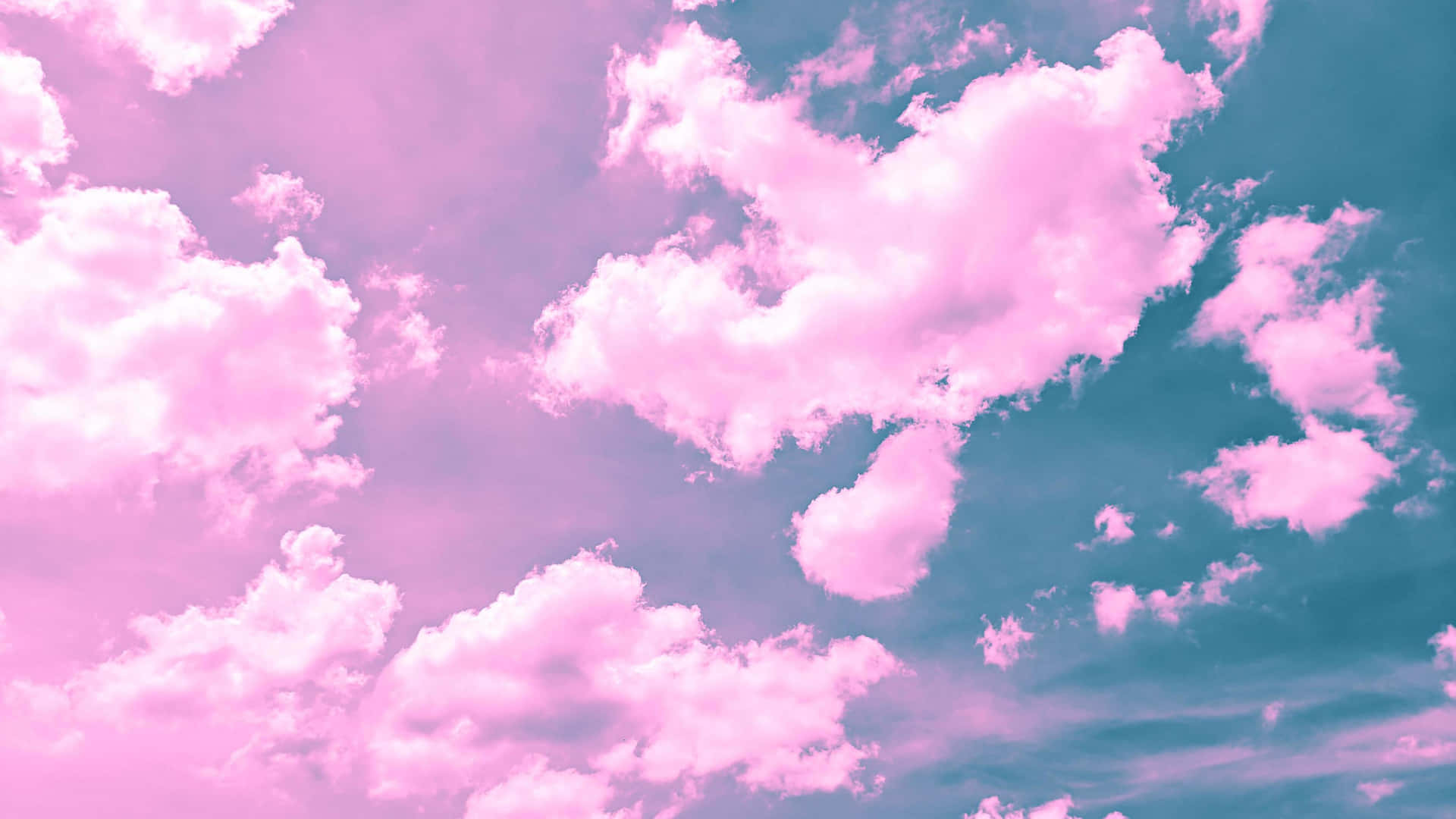 Pink And Blue-sky Clouds Desktop Pink Aesthetic