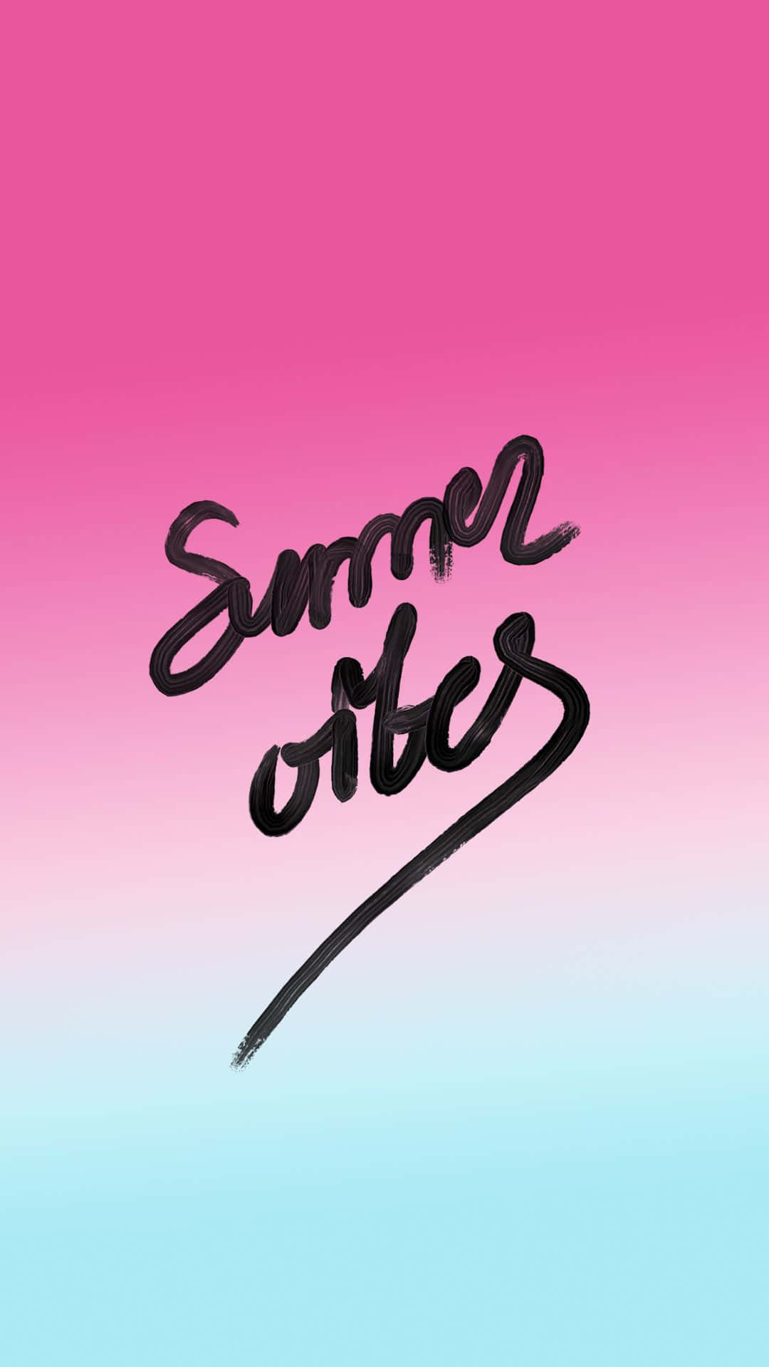 Pink And Blue Summer Vibes Iphone Background