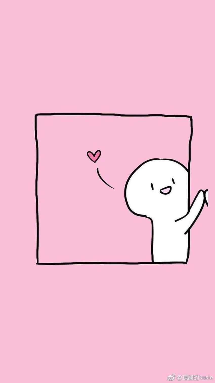 Pink And Cute Matching Best Friend Home Screen Idea Background