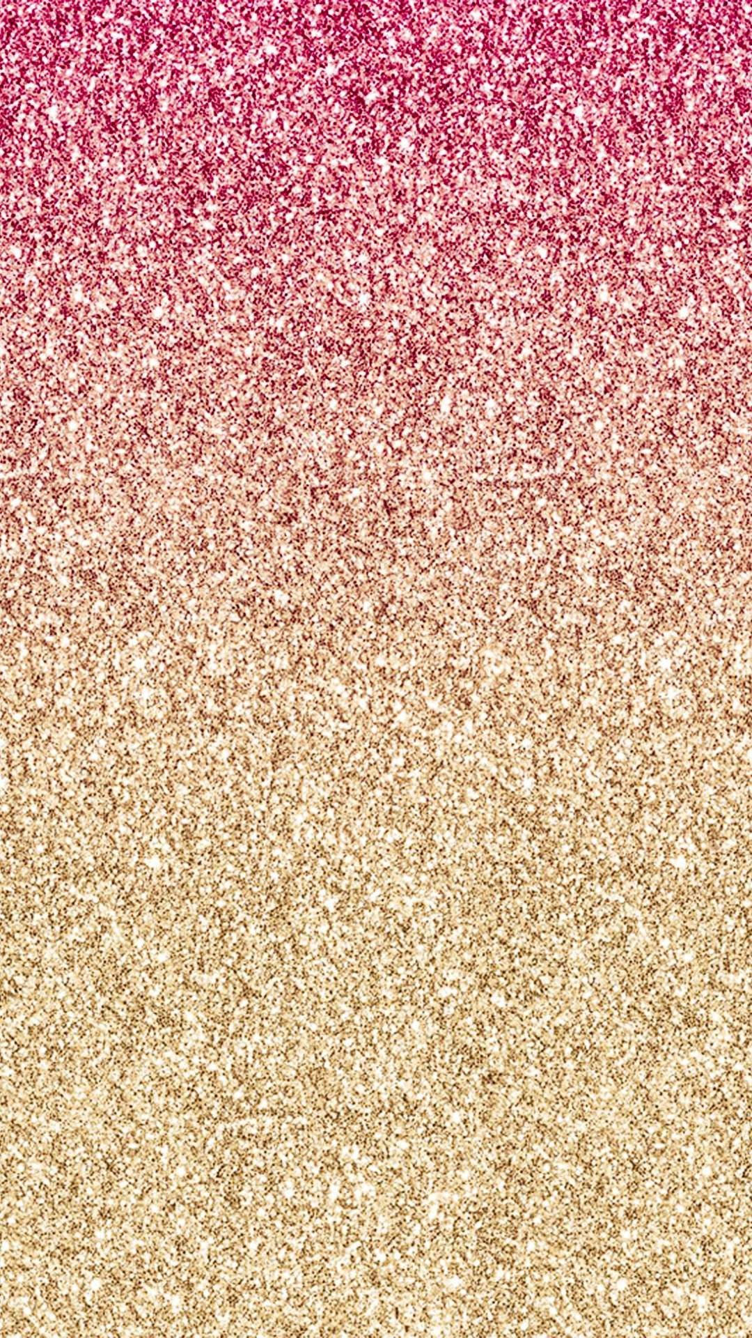 Pink And Gold Glitter Sparkle Iphone Background