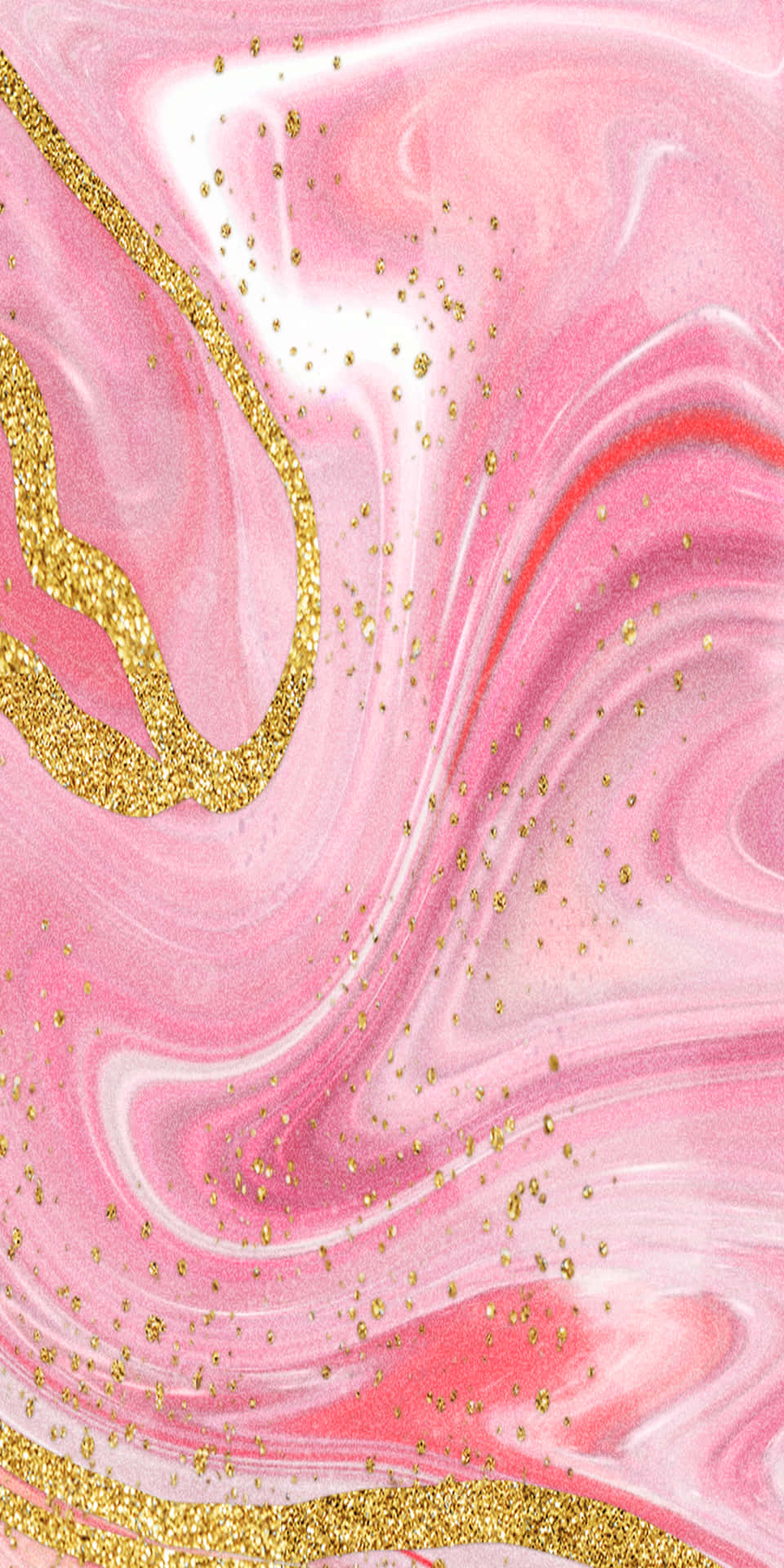 Pink And Gold Marble Background Background