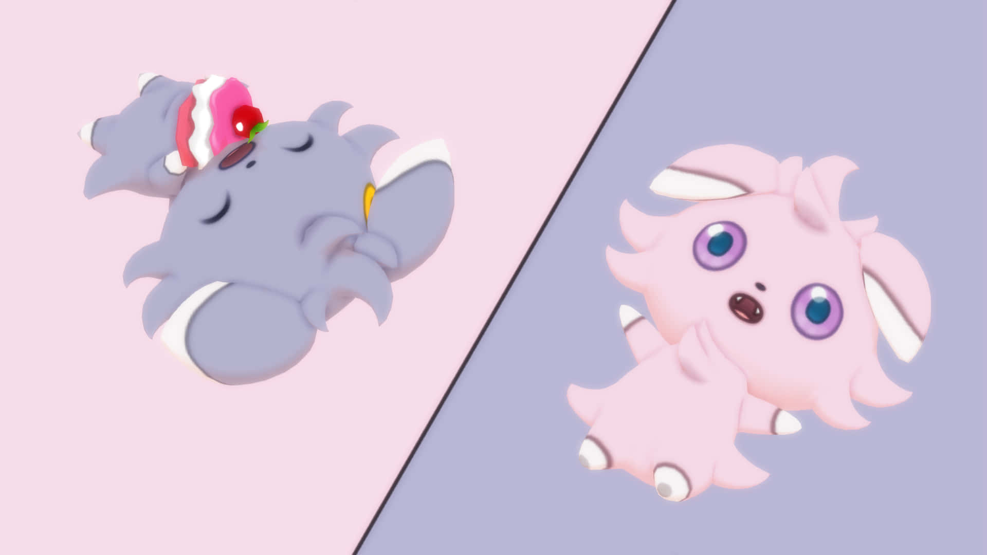 Pink And Gray Espurr Relaxing