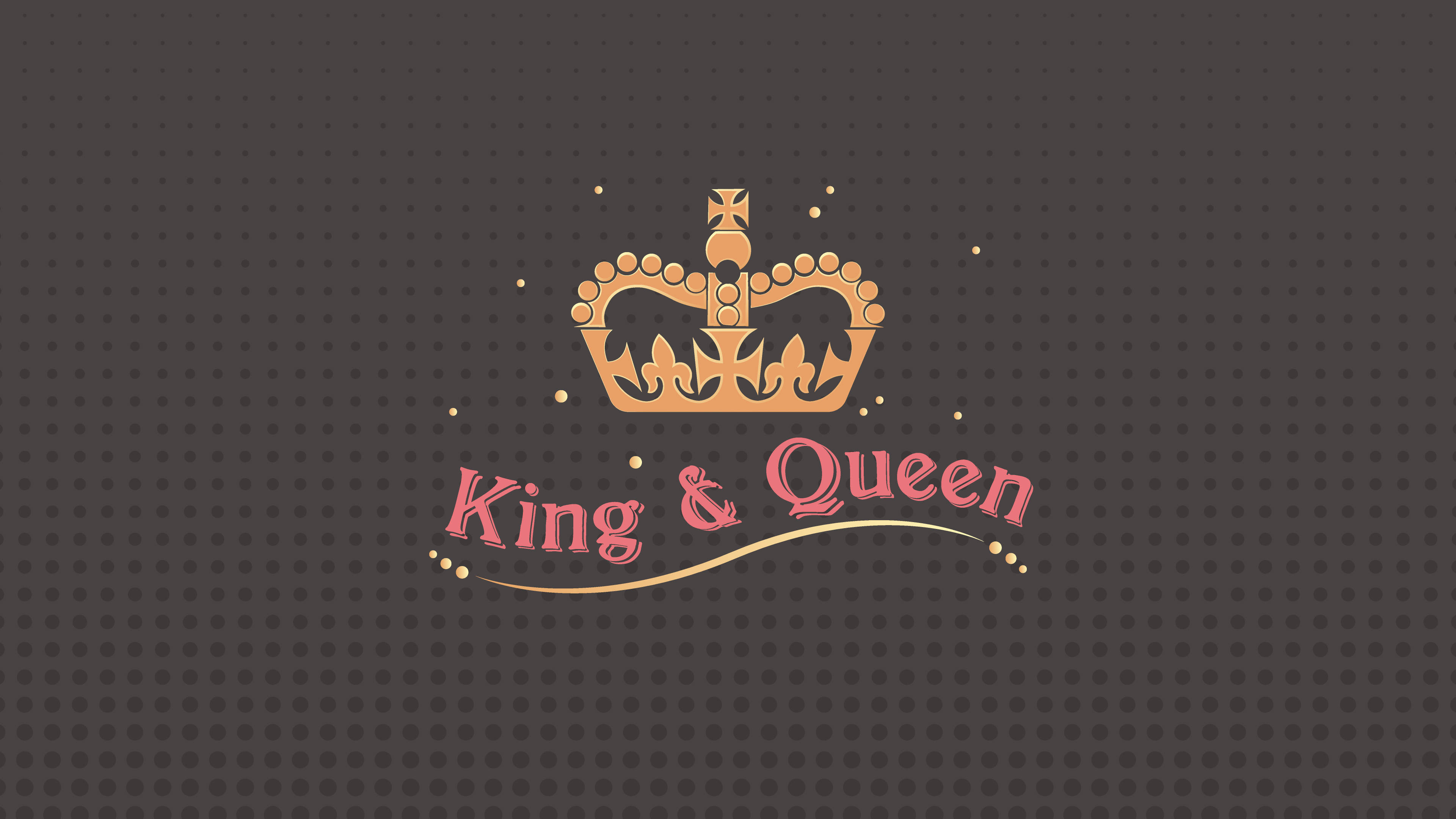 Pink And Gray King And Queen Background