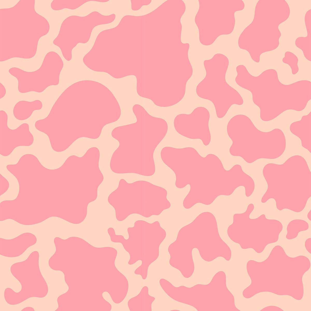 Pink And Orange Cow Pattern Background