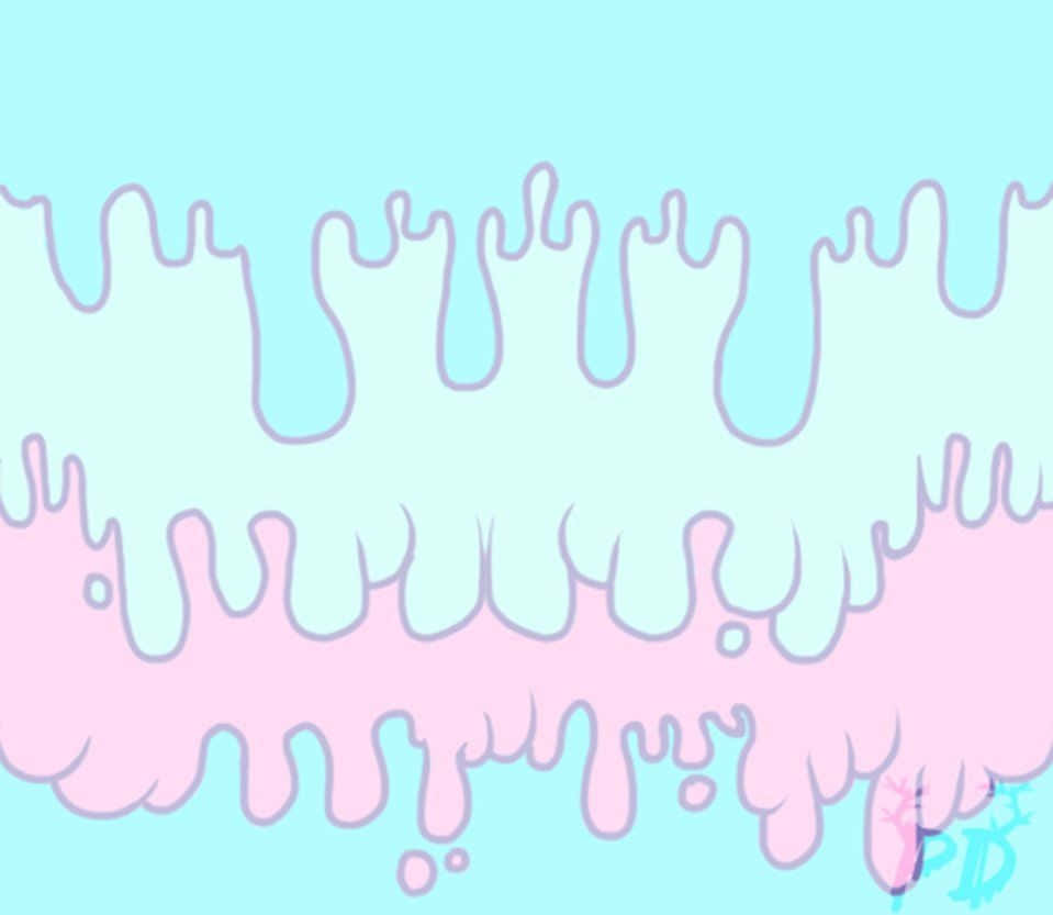 Pink And Purple Kawaii Characters Playing Tag Background