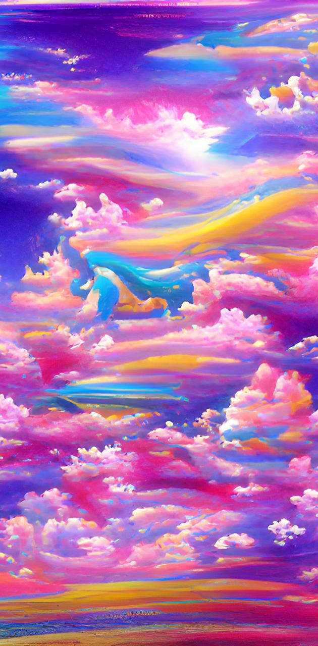 Pink And Purple Psychedelic Cloud