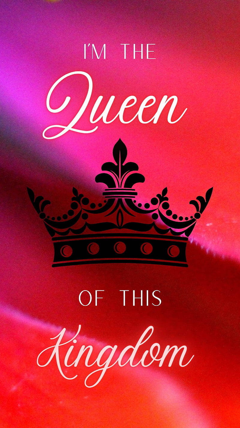 Pink And Red King And Queen Crown Background