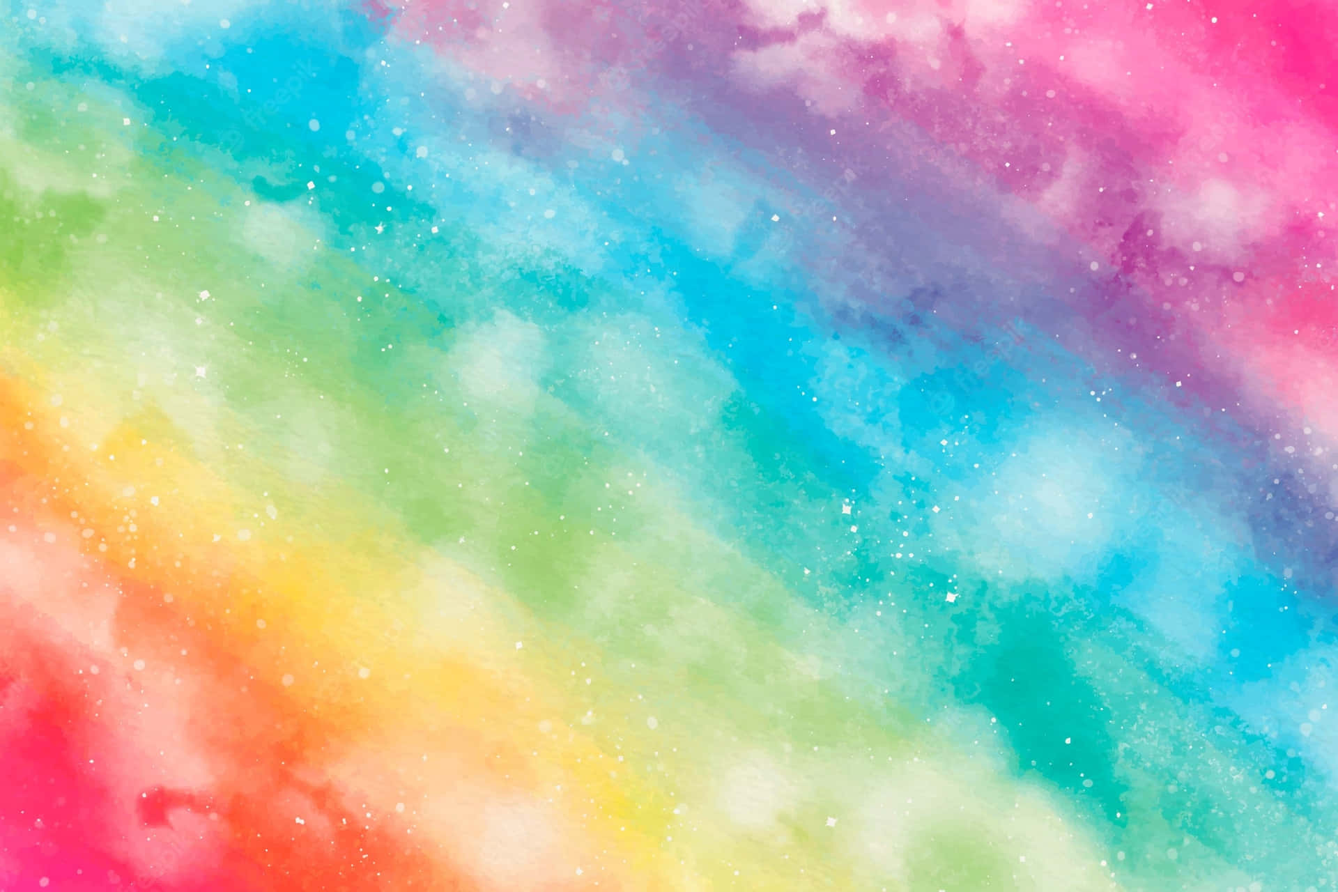 Pink And Teal Rainbow- Wallpaper Background