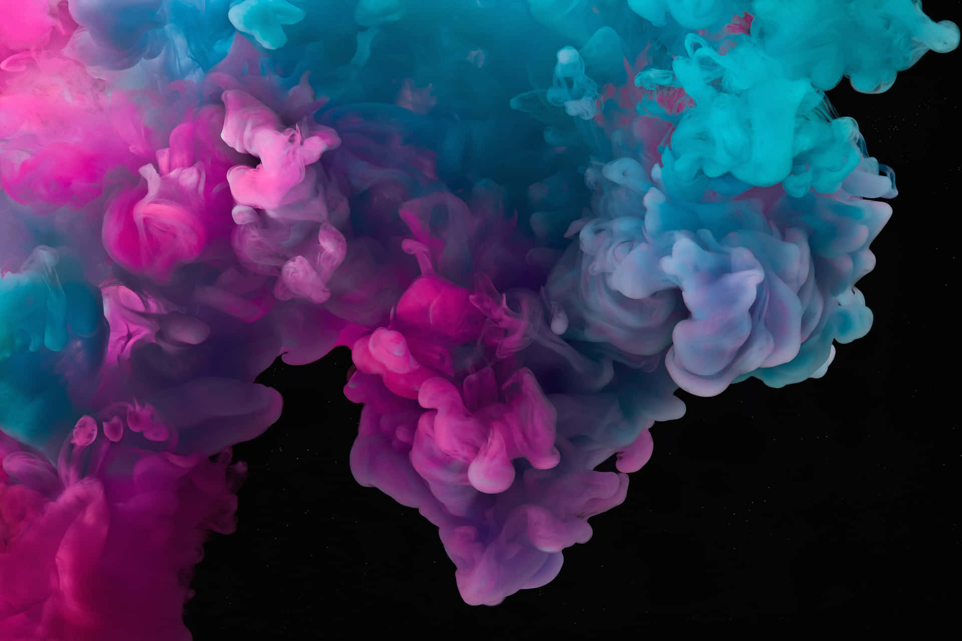 Pink And Teal Smoke - Wallpaper Background