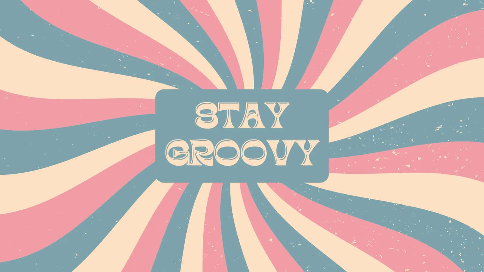 Pink And Teal Stay Groovy Poster- Wallpaper Background