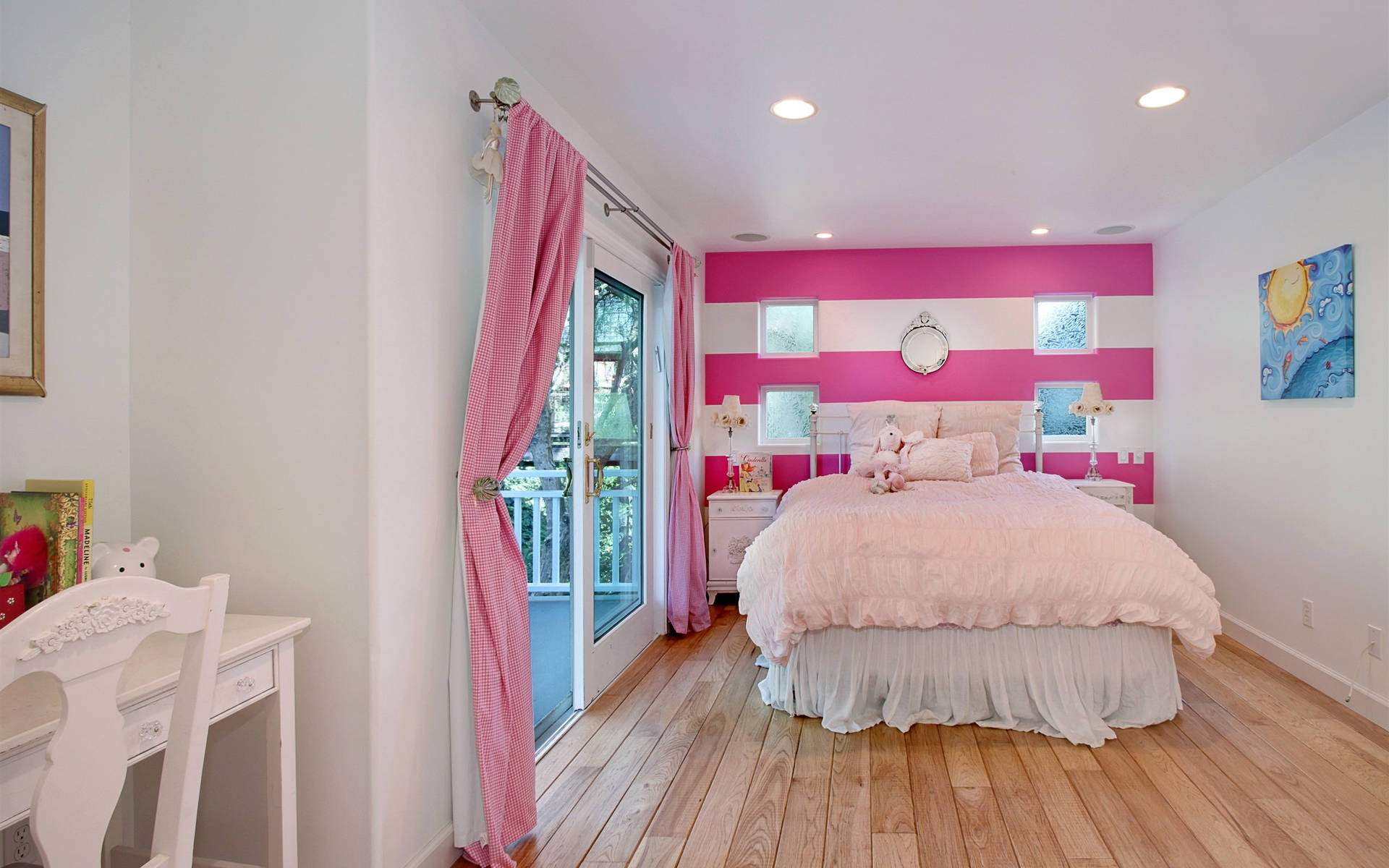 Pink And White Aesthetic Home Bedroom