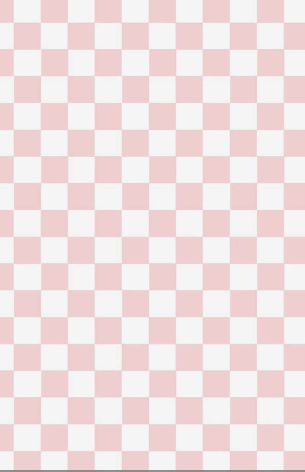 Pink And White Tile Background