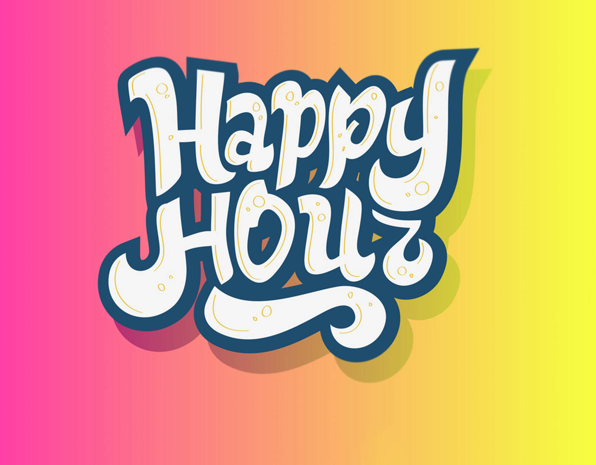 Pink And Yellow Happy Hour