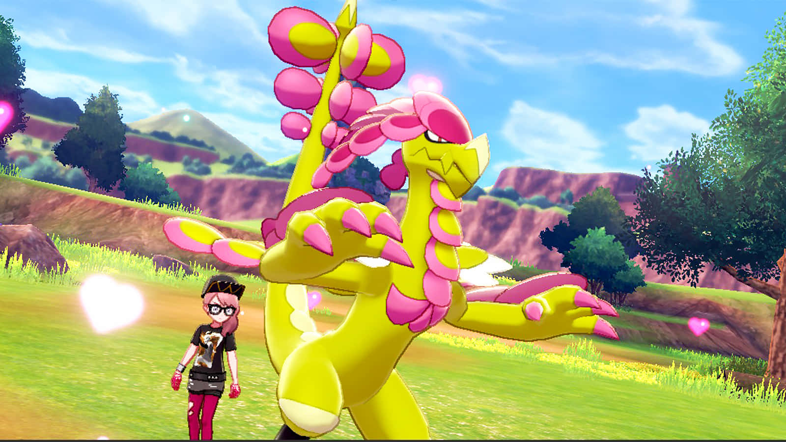 Pink And Yellow Kommo-o Background