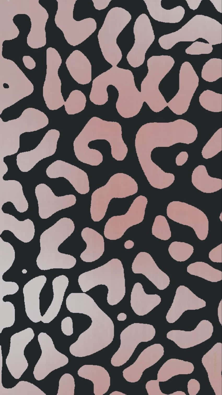 Pink Animal Cute Cheetah Print Background