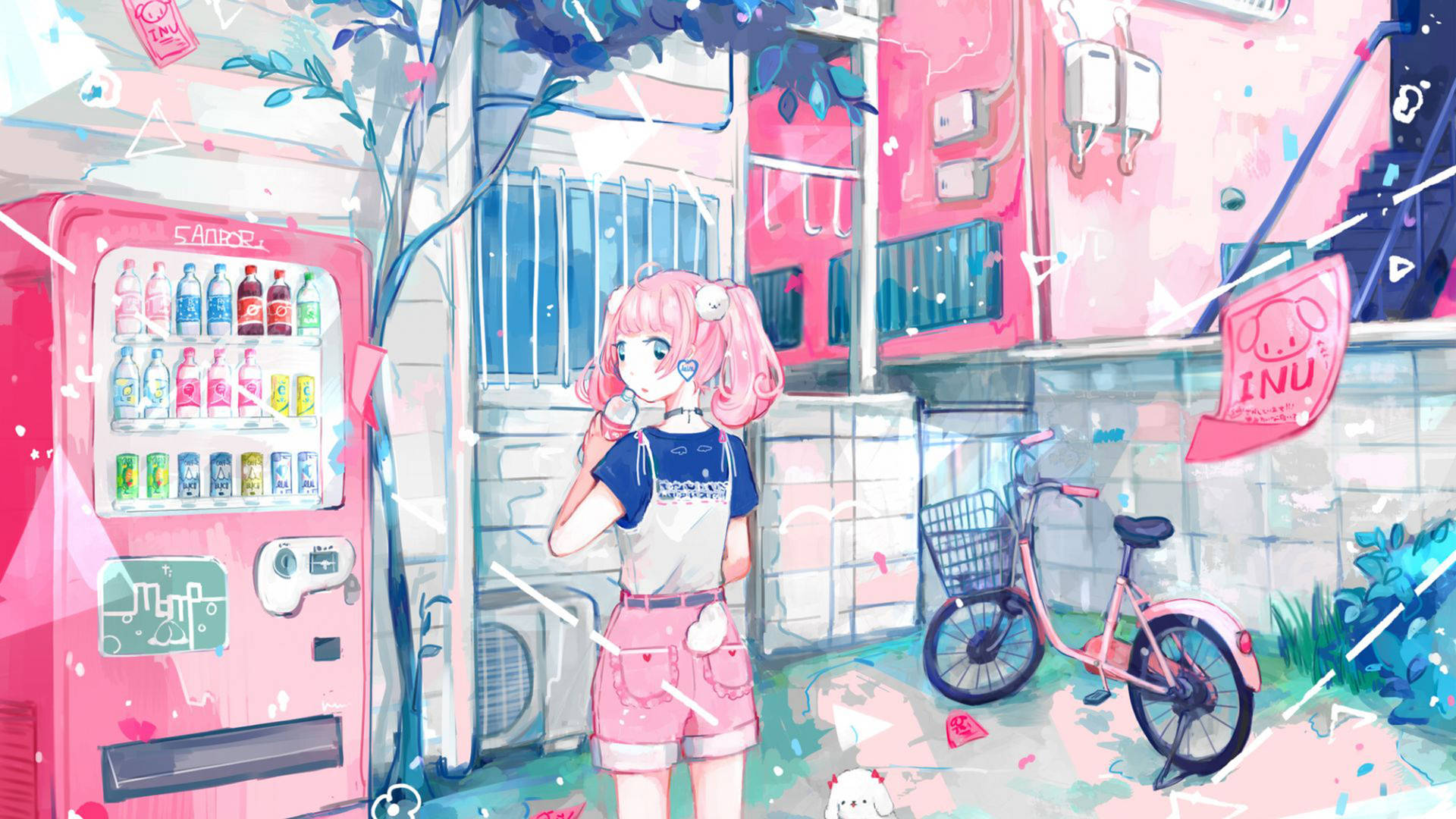 Pink Anime Aesthetic Vending Machine
